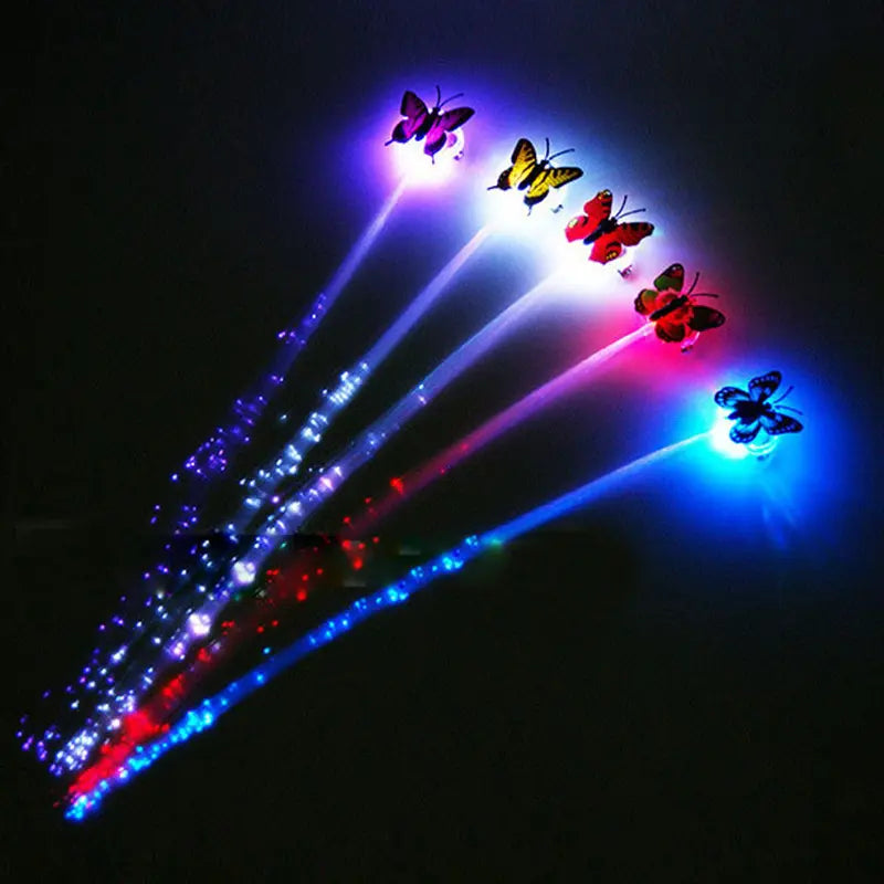 LED Fibre optic butterfly hair piece Electro Glow | South Africa's Best LED Festival Gear & Rave Clothes - festivals outfits, clothes festival, festival clothing south africa, festival ideas outfits, festival outfits rave, festival wear, steam punk goggle, rave glasses, outfit for a rave, kaleidoscope glasses, diffraction glasses, clothes for a rave, rave sunglasses, spectral glasses, rave goggles, clothes for a rave, rave clothing south africa, festival wear south africa, accessories festival